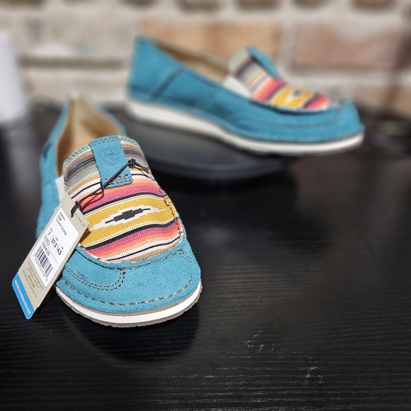 Ariat Turquoise Multicolor Women's Loafers - Picture 2 of 7